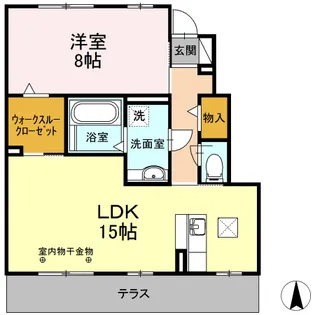 セレーノ【1階】の間取り