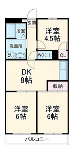 パークアレイ桂台【4階】の間取り