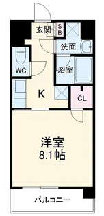プレミアム浅間町【5階】の間取り