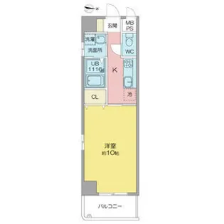 マイステージ則武【605号室】の間取り