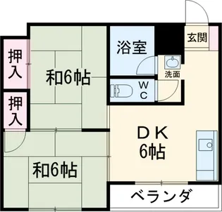 コーポナニワ【303号室】の間取り