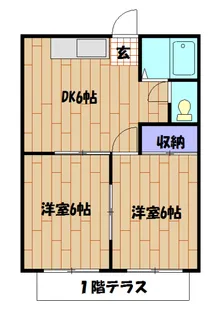 サンライズハイムA棟【106号室】の間取り