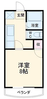 アストリー赤城【3階】の間取り