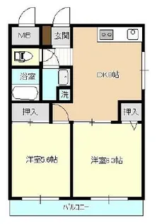 メゾンドール【1階】の間取り