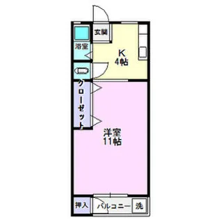 亀島マンション【2階】の間取り
