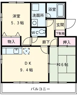 グランデュア小塚【3階】の間取り