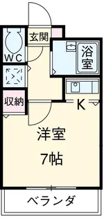 ドミセフィールⅡ【202号室】の間取り