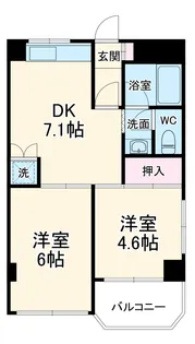 フロントアイランドハイツ【3階】の間取り