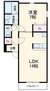 ソレイユ【1階】の間取り