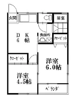 コーポミヤヨシ【101号室】の間取り