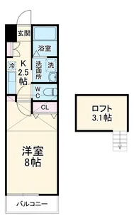 レッドモンド【1階】の間取り
