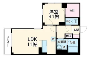 エテルノ幅下【101号室】の間取り