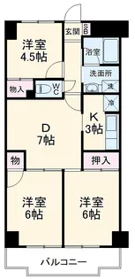 コートヒルズアザリア【2階】の間取り