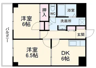 サントスⅡ【402号室】の間取り