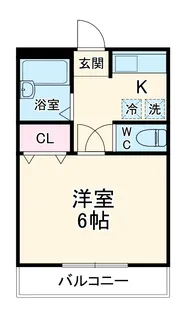 アビタシオン行徳第3【105号室】の間取り