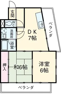 エステート2【3階】の間取り