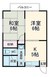 第5もえぎ野ハイツ【1階】の間取り