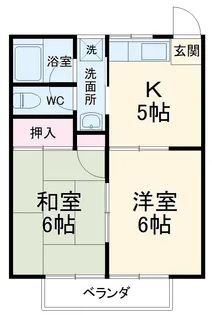 第5もえぎ野ハイツ【2階】の間取り