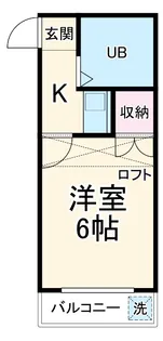 ルーチェ九の城【1階】の間取り