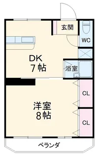 Century21【108号室】の間取り