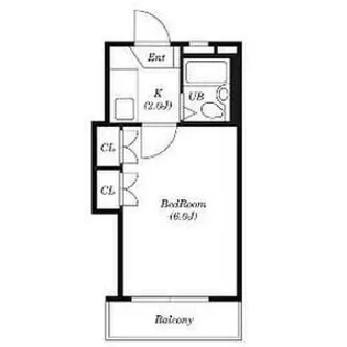 パレス烏森【204号室】の間取り