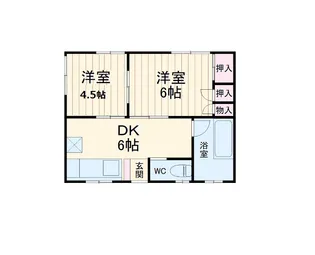 平間荘【201号室】の間取り