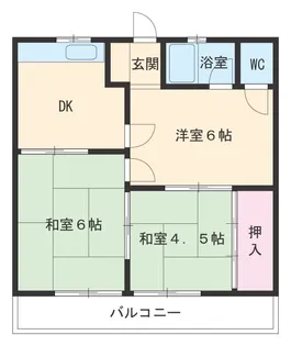 五才美ハイツ【301号室】の間取り