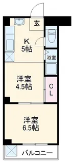 西東ハイツ南野【4階】の間取り