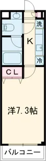 カスティーロ南平【201号室】の間取り
