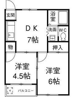 ビベンダⅠ【1階】の間取り
