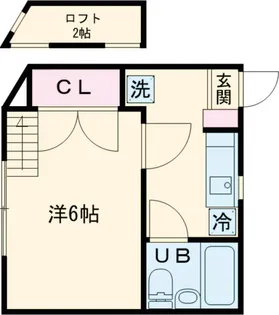 桜プレイス・アネックス【2階】の間取り