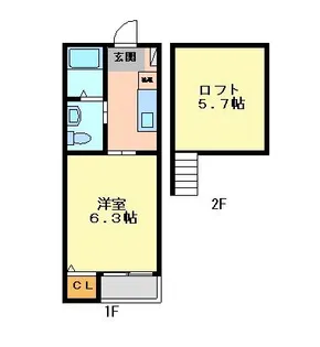 Villa志賀本通【1階】の間取り