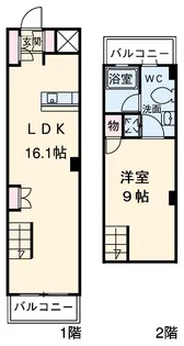 スクエア名駅南【905号室】の間取り
