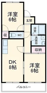 ファミール八代【305号室】の間取り
