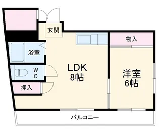 新豊土地ビル【6階】の間取り