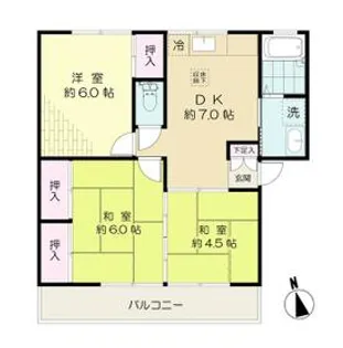 田中ハイツ【1階】の間取り