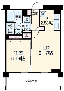 フォリアージュ青葉台【3階】の間取り