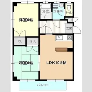 エクセル美鈴【1階】の間取り