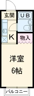 小林ハイツ【1階】の間取り