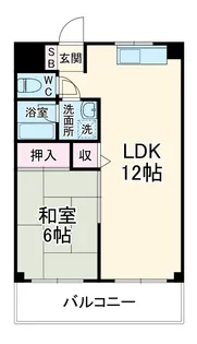 エスポァール市ヶ尾【106号室】の間取り