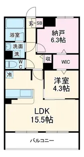 カサ ニコ【302号室】の間取り
