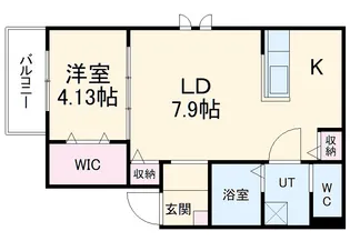 Delica黒川【2階】の間取り