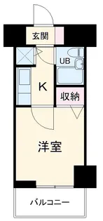 ライオンズステーションプラザ二俣川【607号室】の間取り