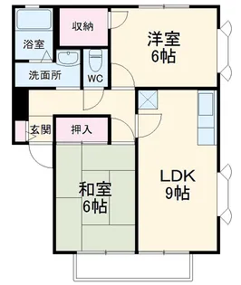 ピュア南林間C【2階】の間取り