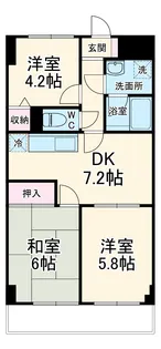 欅ハイツ【5階】の間取り
