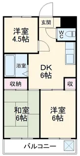 サンパレス宝【3階】の間取り