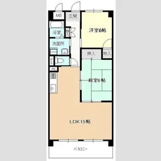 ドミール栄【4階】の間取り
