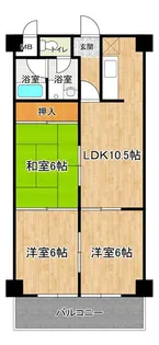 クリエイト村田【4階】の間取り