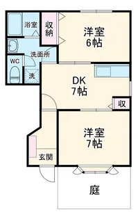 ユートピア次木B【1階】の間取り