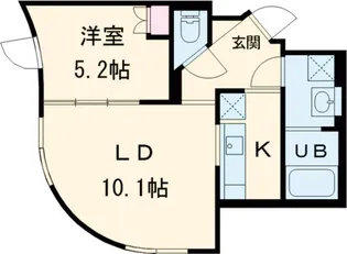 エクサム用賀【5階】の間取り